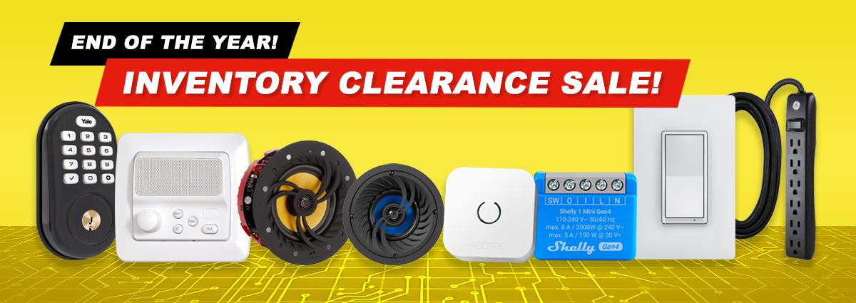 End of the Year Clearance Sale at Home Controls!
