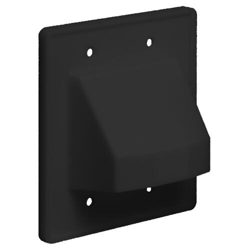 Arlington Reversible Cable Access Wallplate, 2-Gang