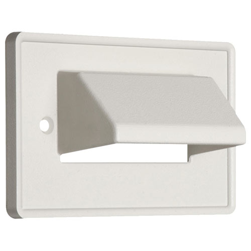 Arlington The SCOOP Cable Access Wallplate, Horizontal, 1-Gang