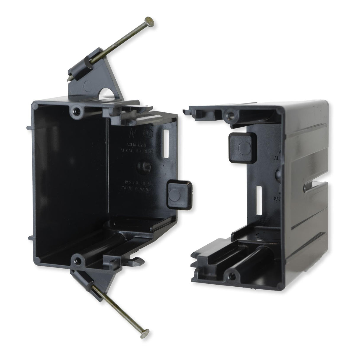 Arlington Gangable Low-Voltage Mounting Box, Nail-On