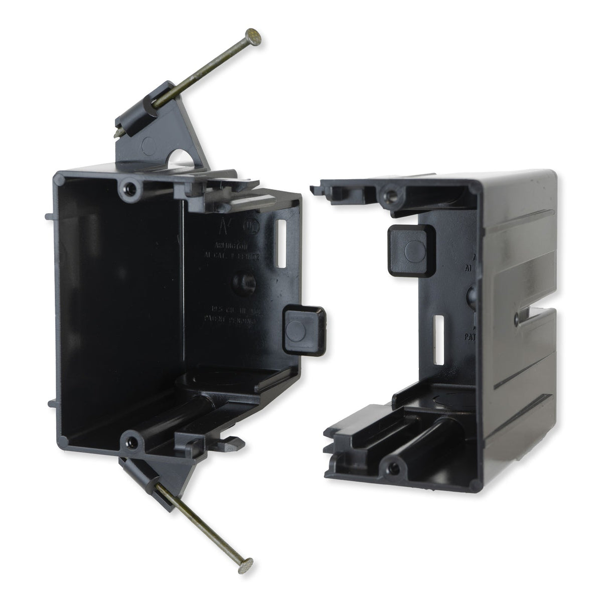 Arlington Gangable Low-Voltage Mounting Box, Nail-On