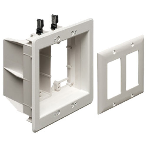 Arlington Recessed TV Box for Power & Low-Voltage, 2-Gang
