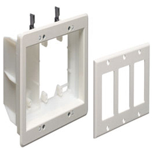 Arlington Recessed TV Box for Power & Low-Voltage, 3-Gang