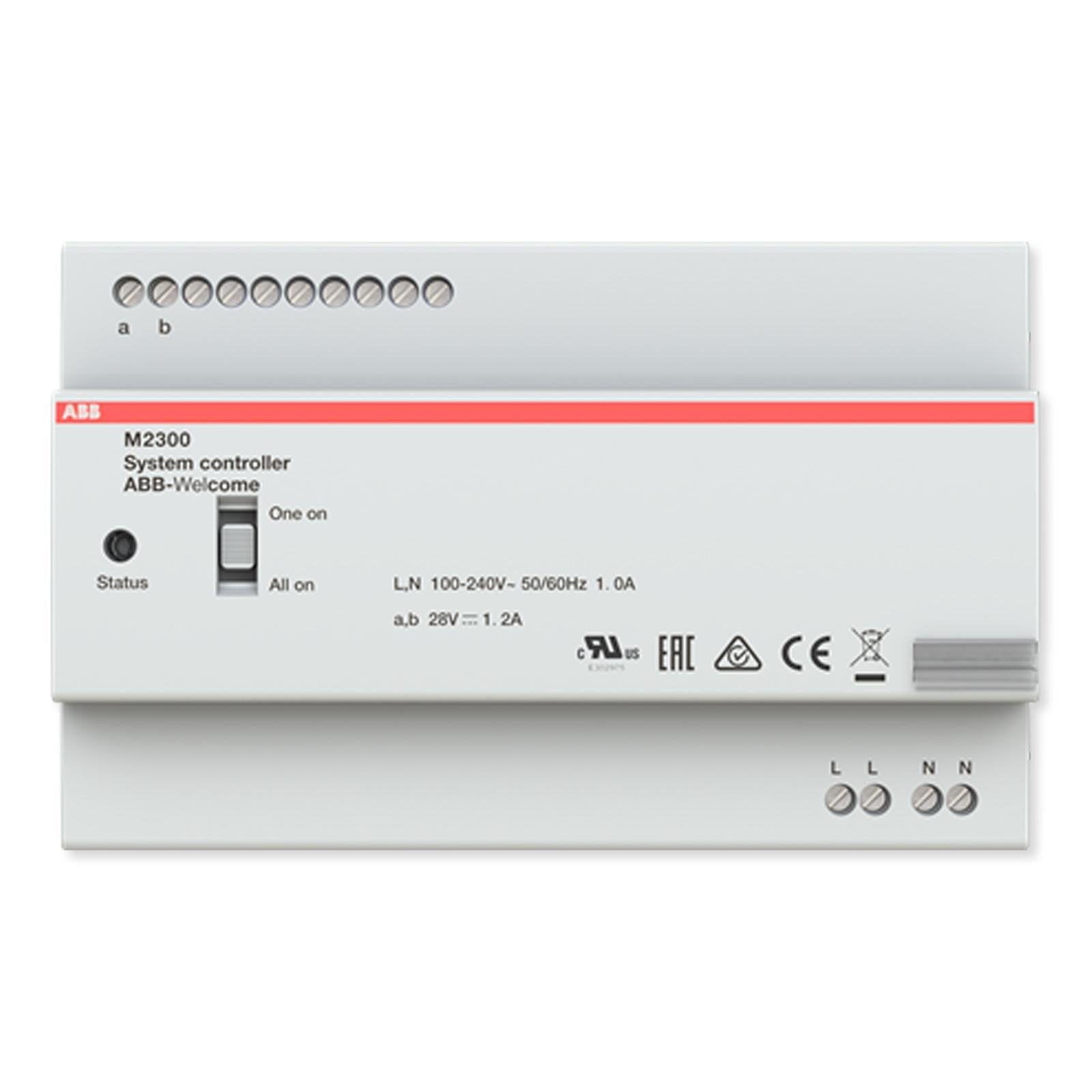 ABB Welcome System Controller, MDRC, 1200mA, With Updated All On/One On Setting