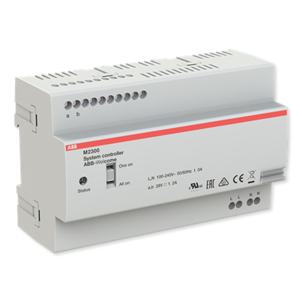 ABB-Welcome System Controller MDRC, 1200mA, With Updated All On/One On Setting