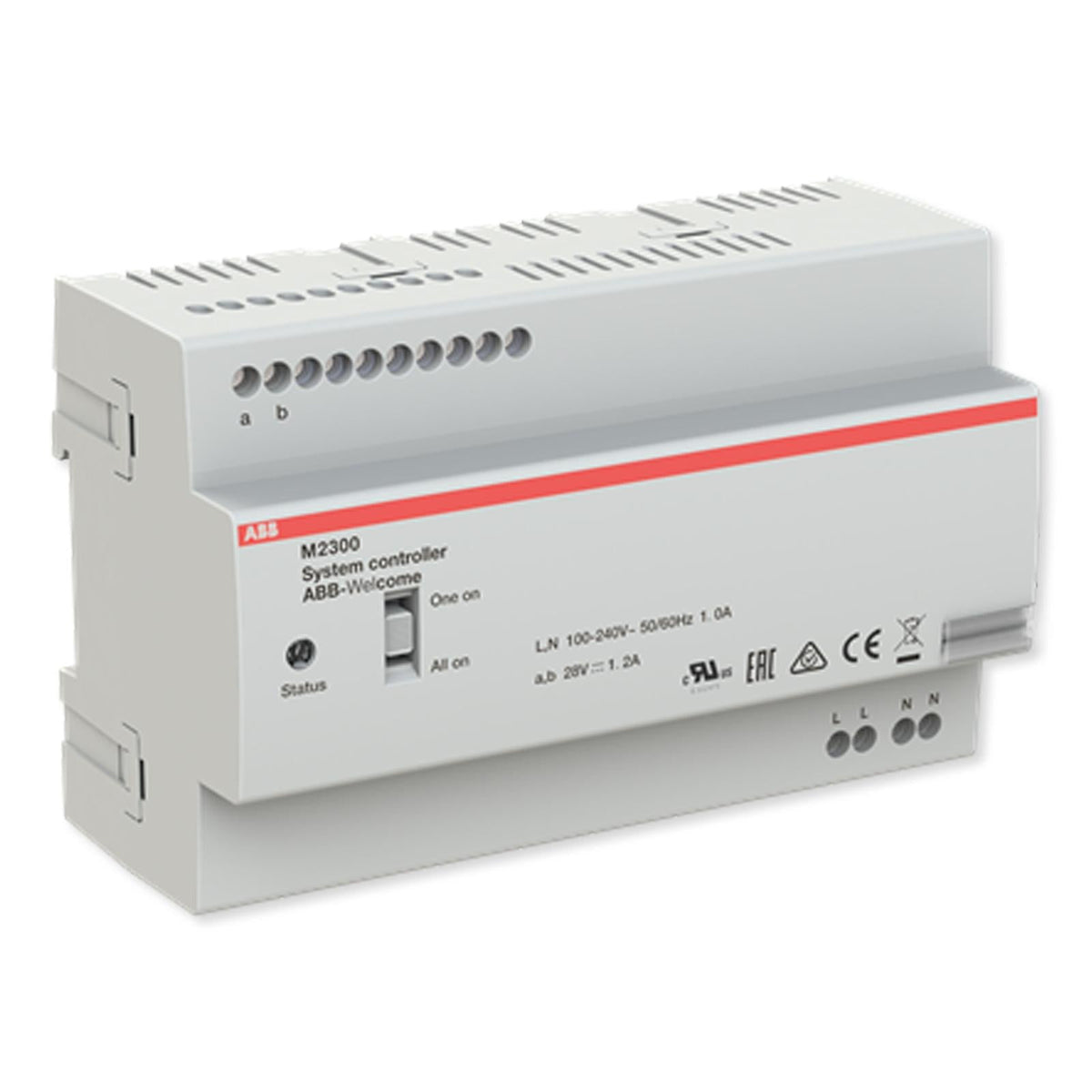 ABB Welcome System Controller, MDRC, 1200mA, With Updated All On/One On Setting