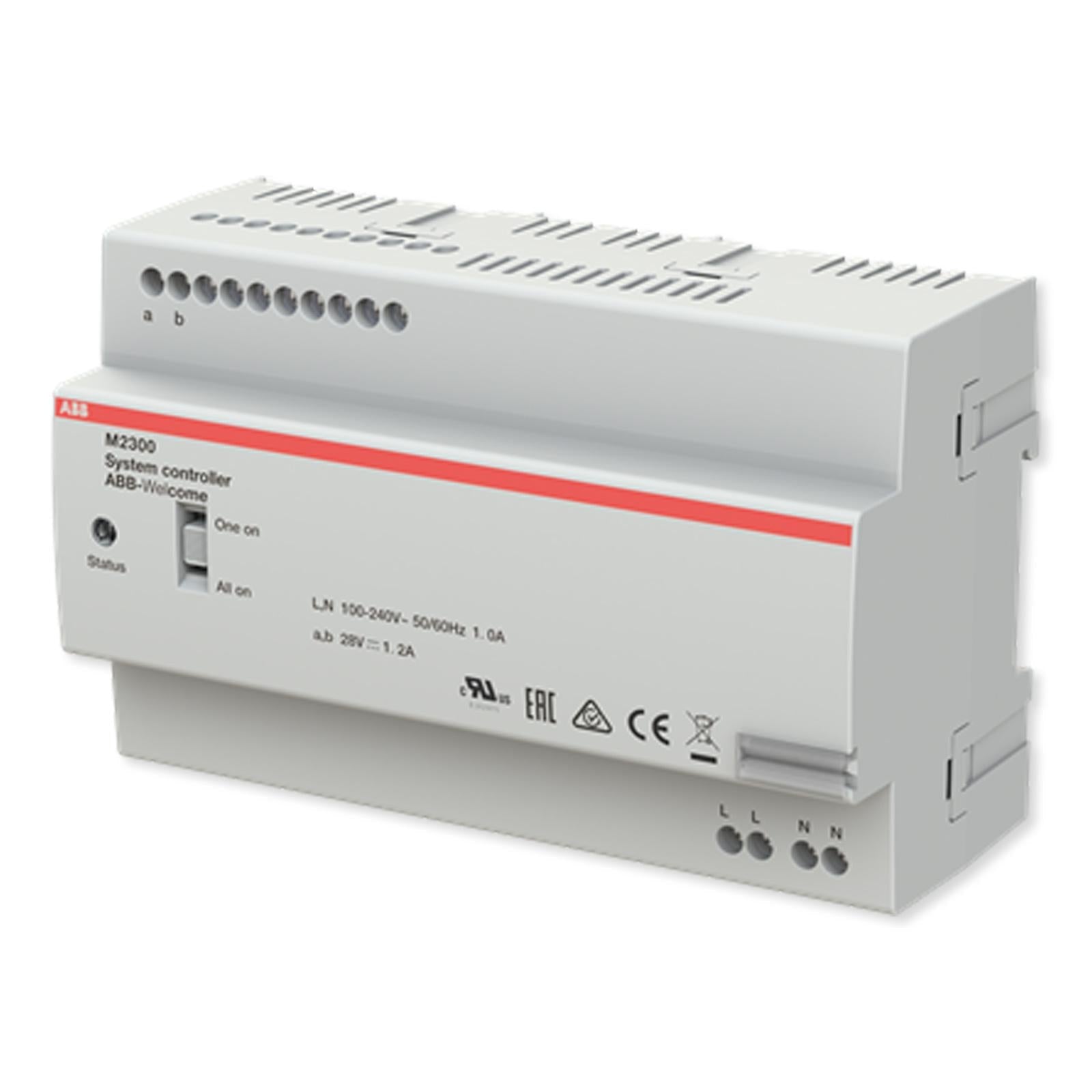 ABB Welcome System Controller, MDRC, 1200mA, With Updated All On/One On Setting