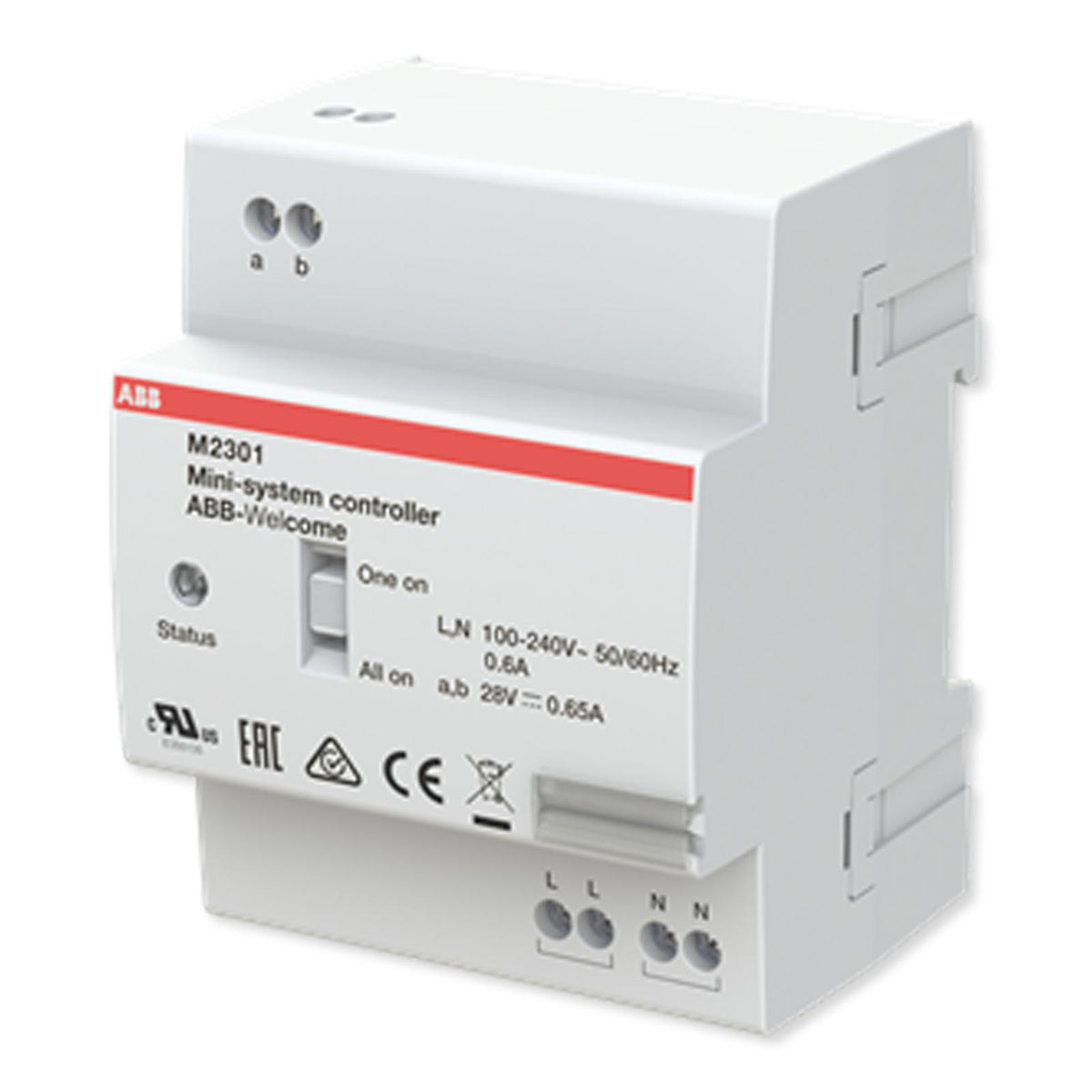 ABB-Welcome Mini System Controller, MDRC, 650mA, With Updated All On/One On Setting