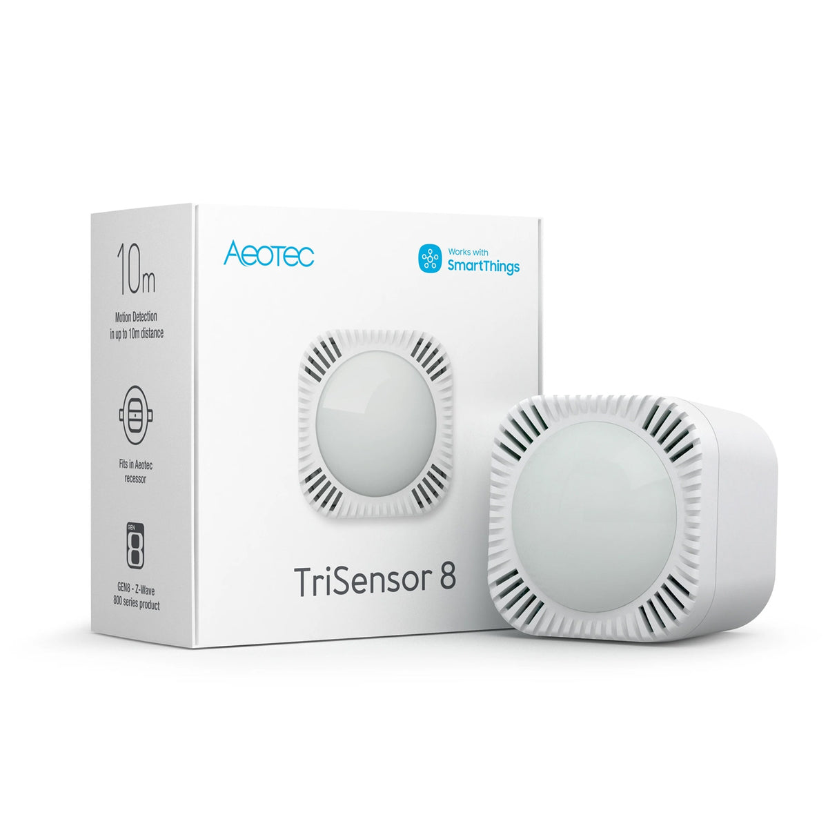 Aeotec TriSensor 8 3-in-1 Motion, Temperature, and Light Sensor
