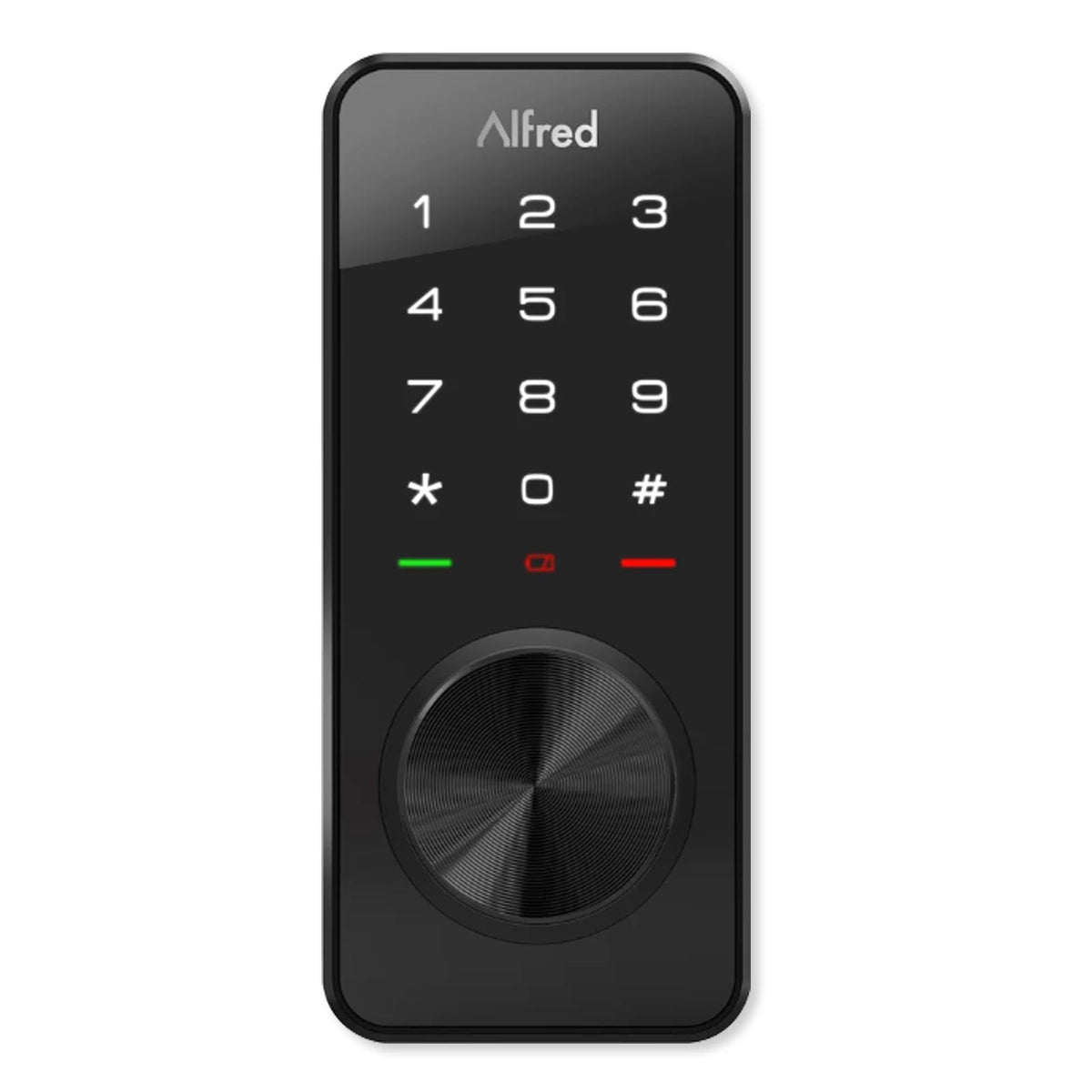 Alfred DB1 Smart Lock Touchscreen Deadbolt, Bluetooth, with Key Override &amp; Z-Wave Plus