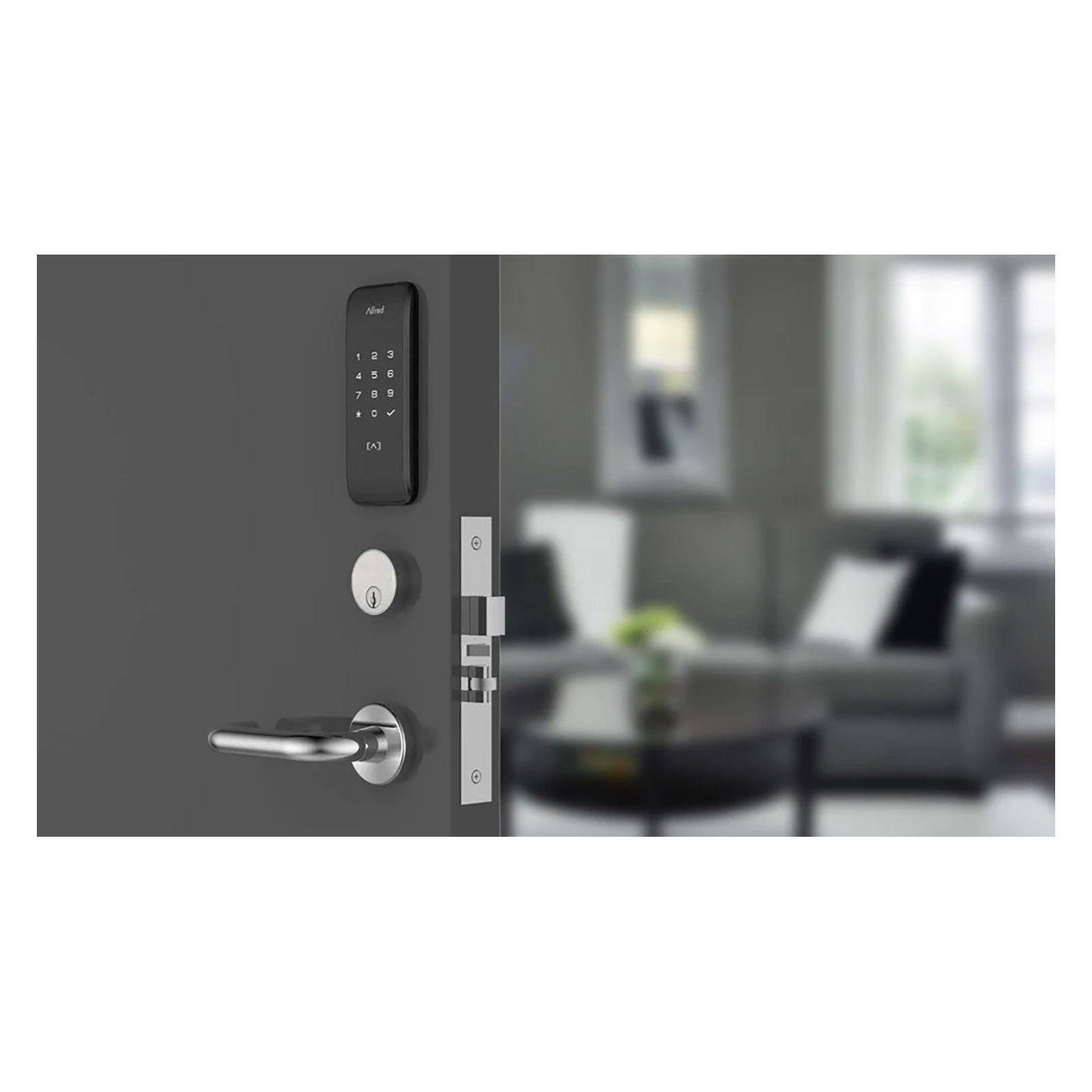 Alfred ML2 Smart Panel for Mortise Locks, Smart Panel Only