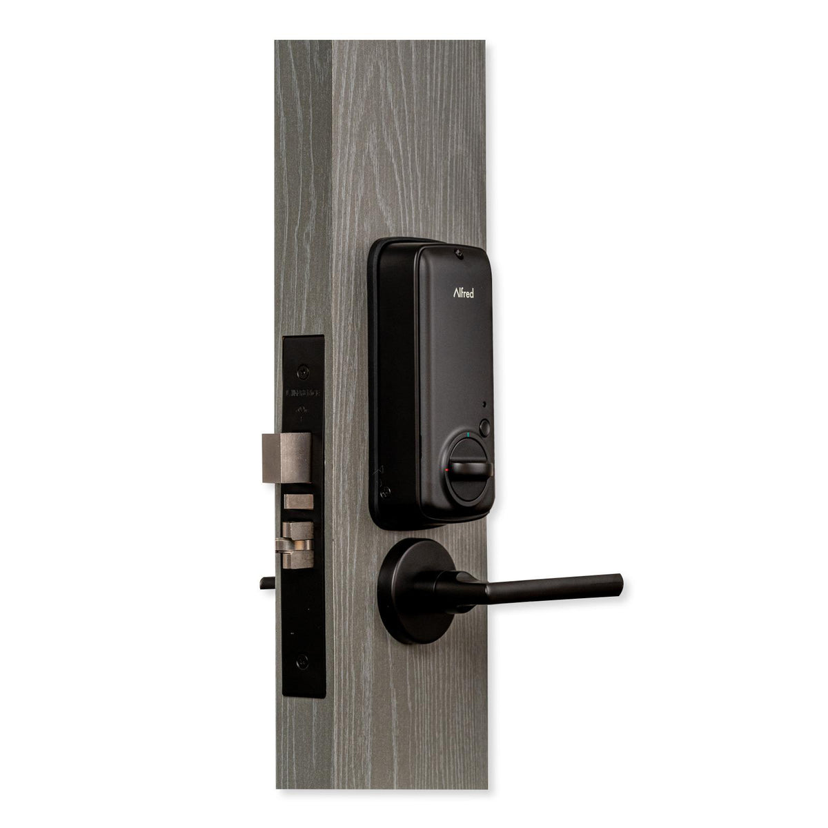 Alfred ML2 Smart Panel With Mortise Lockset, Lever, and Cylinder