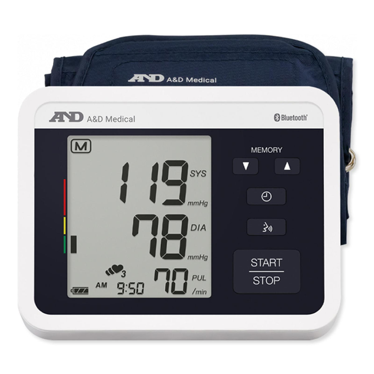 A&amp;D Bluetooth Upper Arm Blood Pressure Monitor with Voice Guidance