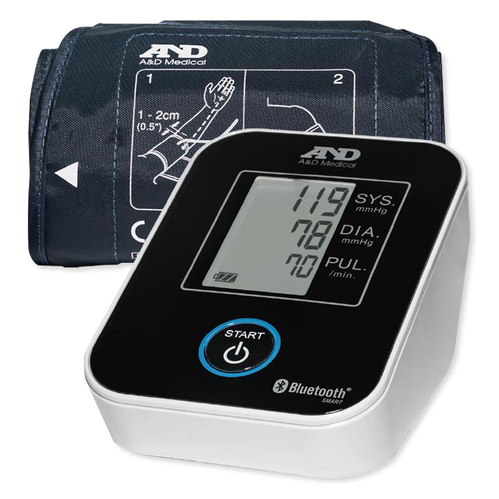 A&amp;D Wireless Upper Arm Blood Pressure Monitor with Wide Range Cuff, 8.6" to 16.5"