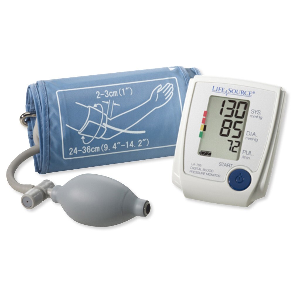 A&amp;D LifeSource Advanced Manual Inflate Blood Pressure Monitor