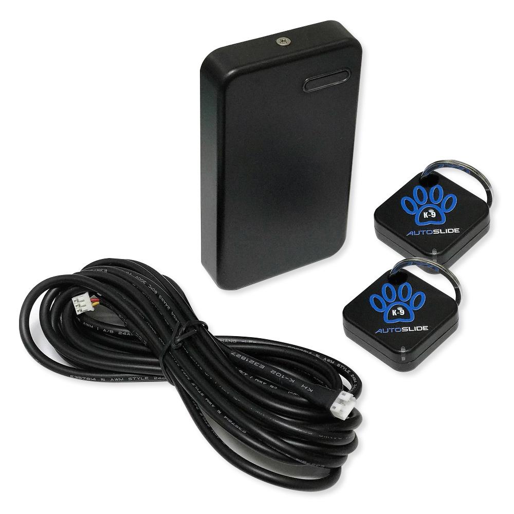 Autoslide K9 Smart Tag Set, 1x RFID Transmitter and 2 x K9 Tags