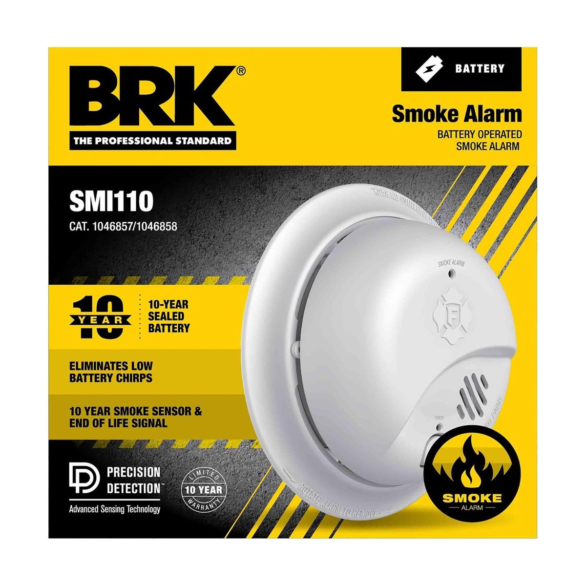 BRK 1046858 Ionization Smoke Alarm with Sealed Lithium Battery