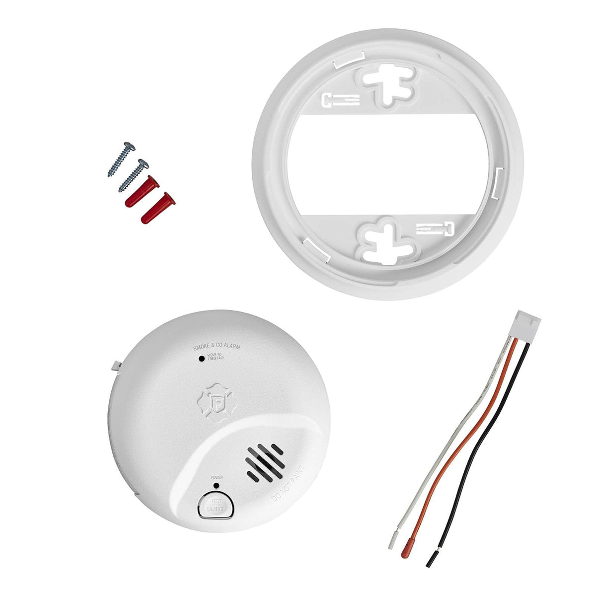 BRK Interconnect Hardwire Smoke & CO Alarm With 10-Year Battery Backup