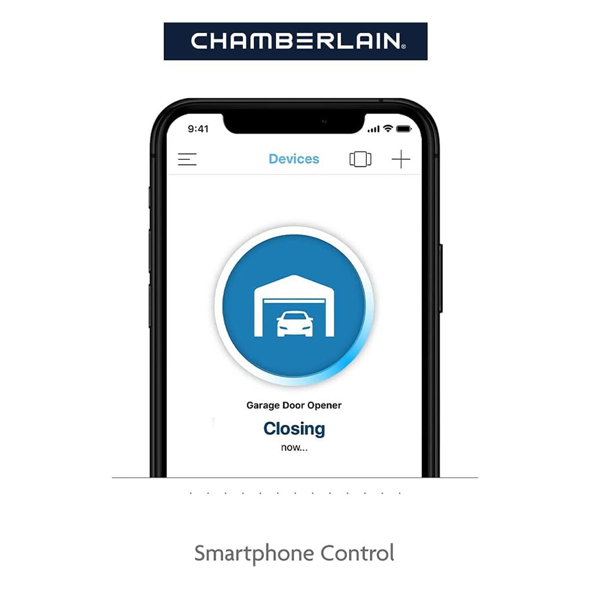 Chamberlain Secure View Ultra-Quiet Wi-Fi Garage Door Opener with Battery Backup