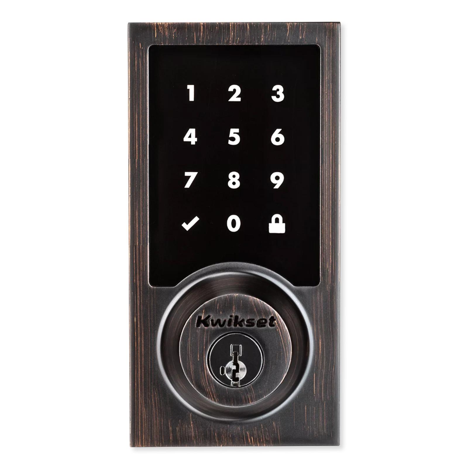 Kwikset SmartCode 916 Zigbee Contemporary Touchscreen Deadbolt with Cox