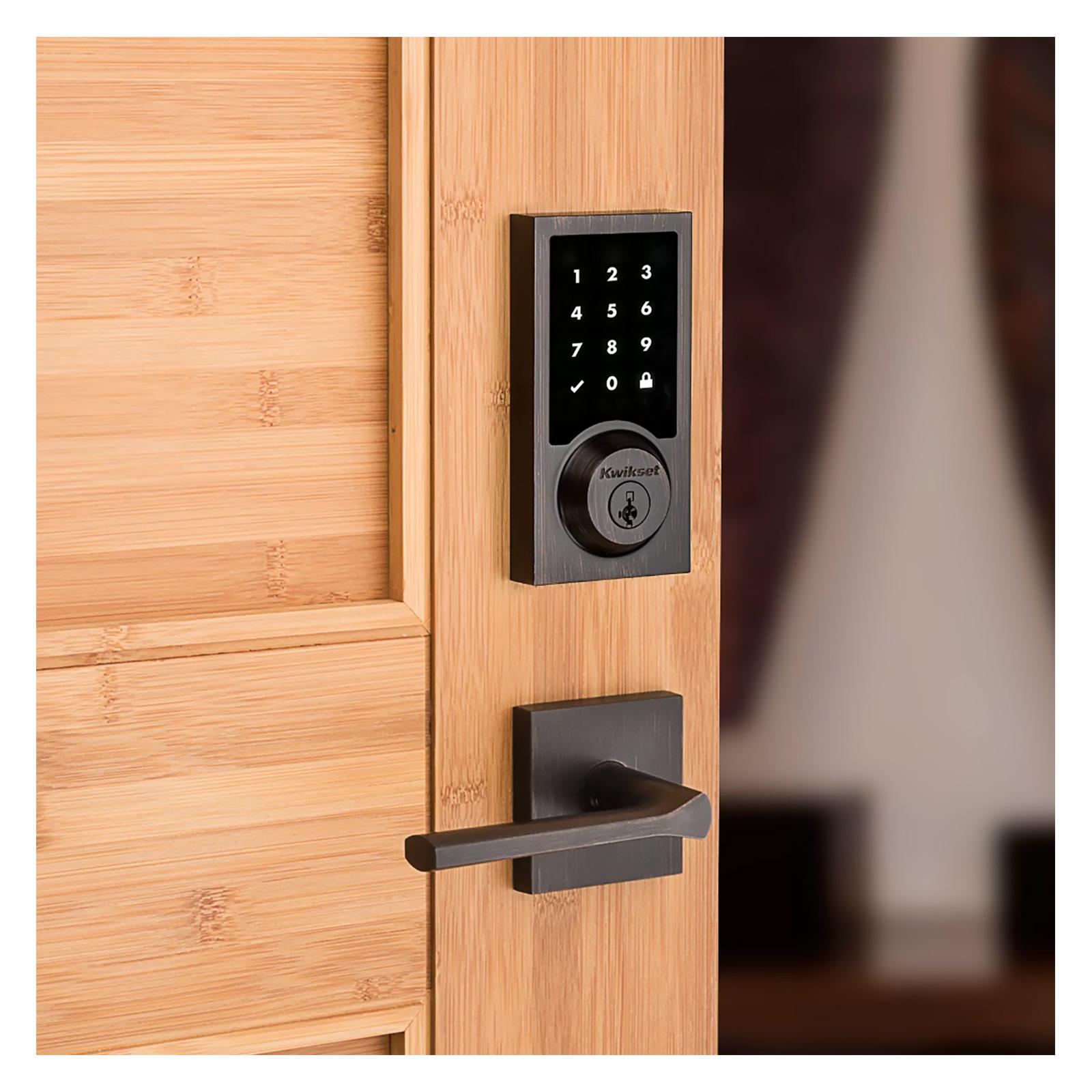 Kwikset SmartCode 916 Zigbee Contemporary Touchscreen Deadbolt with Cox