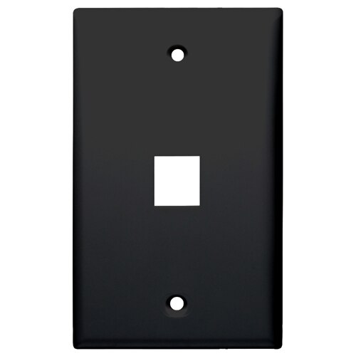 DataComm Keystone Wallplate, 1-Gang, 1-Port