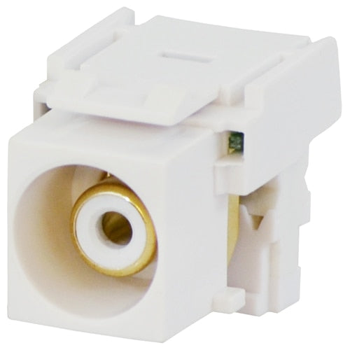 DataComm RCA to 110 Keystone Snap-In Connector