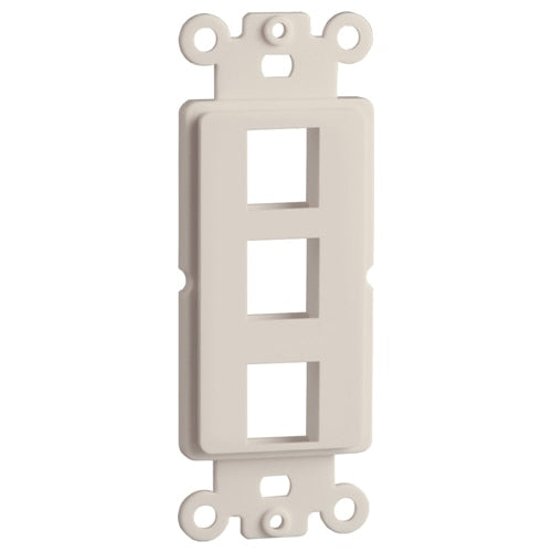 DataComm Keystone Decorator Strap, 3-Port