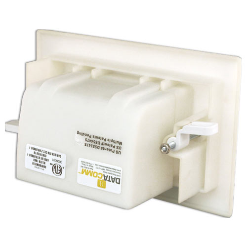 DataComm Easy Mount Recessed Cable Access Wallplate