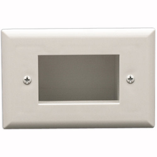 DataComm Slim Fit Easy Mount Recessed Cable Access Wallplate
