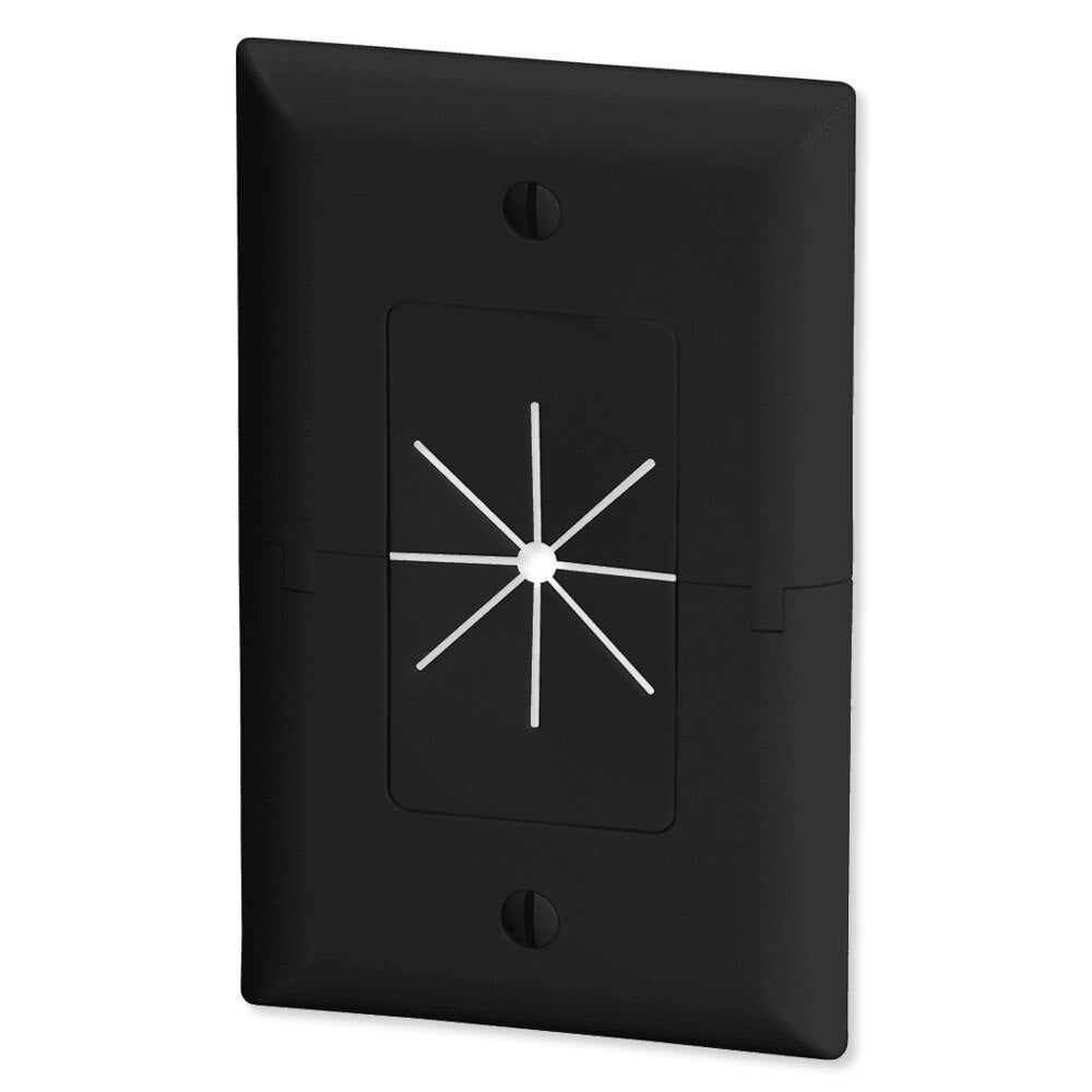 Datacomm Split Plate with Flexible Opening
