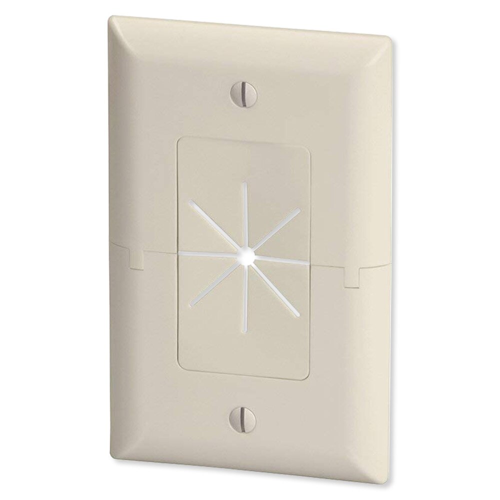 Datacomm Split Plate with Flexible Opening