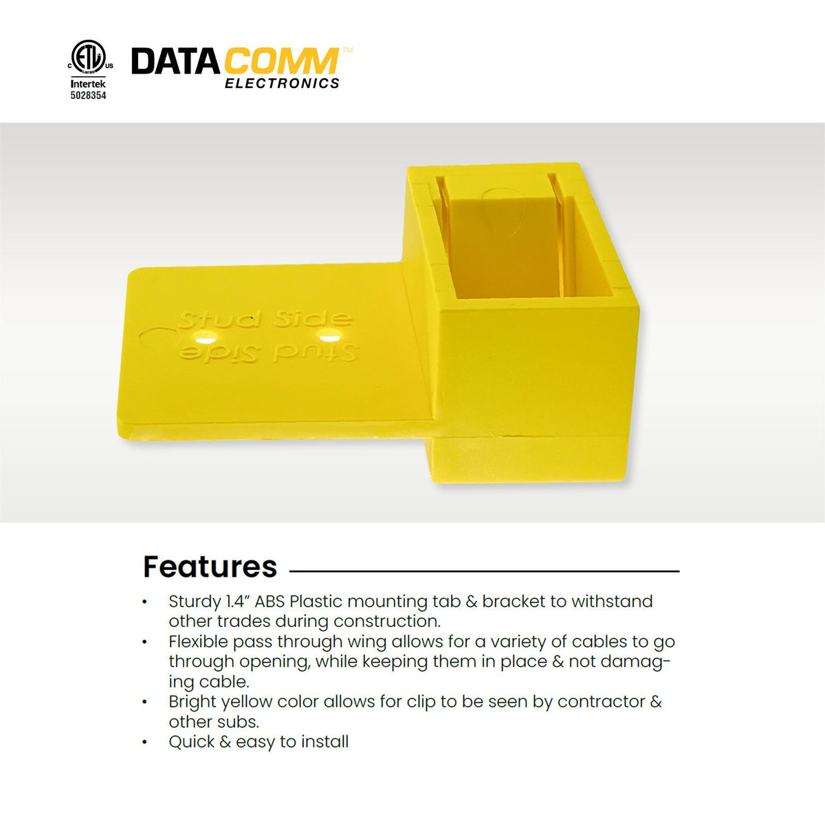 DataComm Cable Clip, 50 Pack