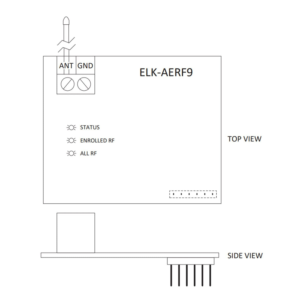 ELK Alarm Engine Wireless Receiver for Two-Way Wireless Sensors