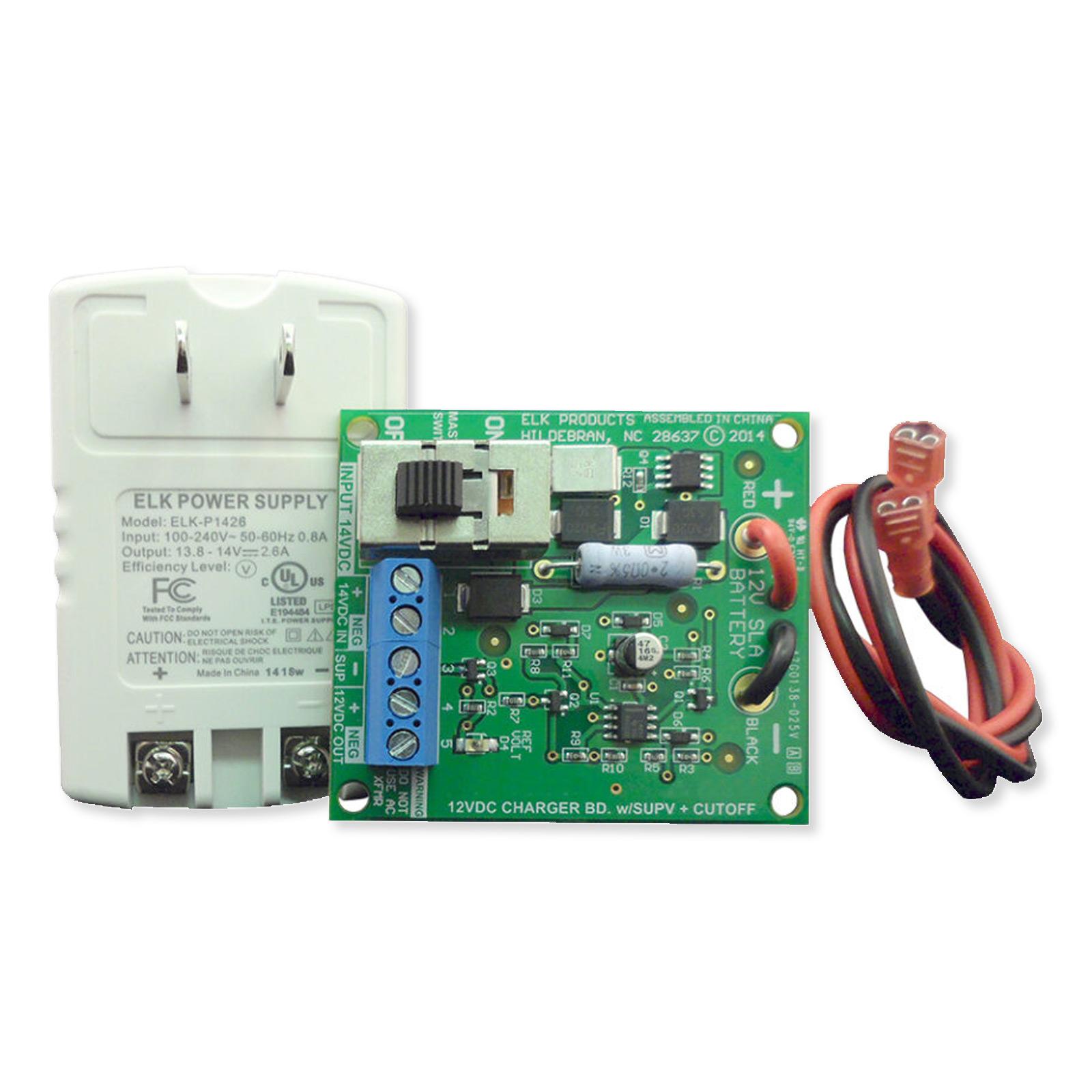 ELK 12VDC Power Supply/Battery Charger, 2.4A
