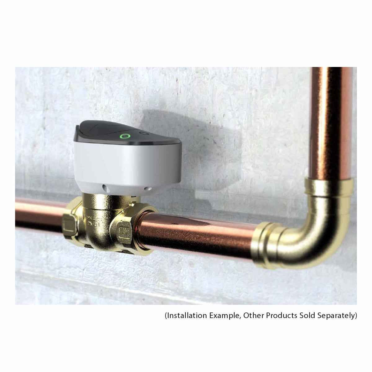 Ezlo Z-Wave Water Shut-Off Valve, Brass