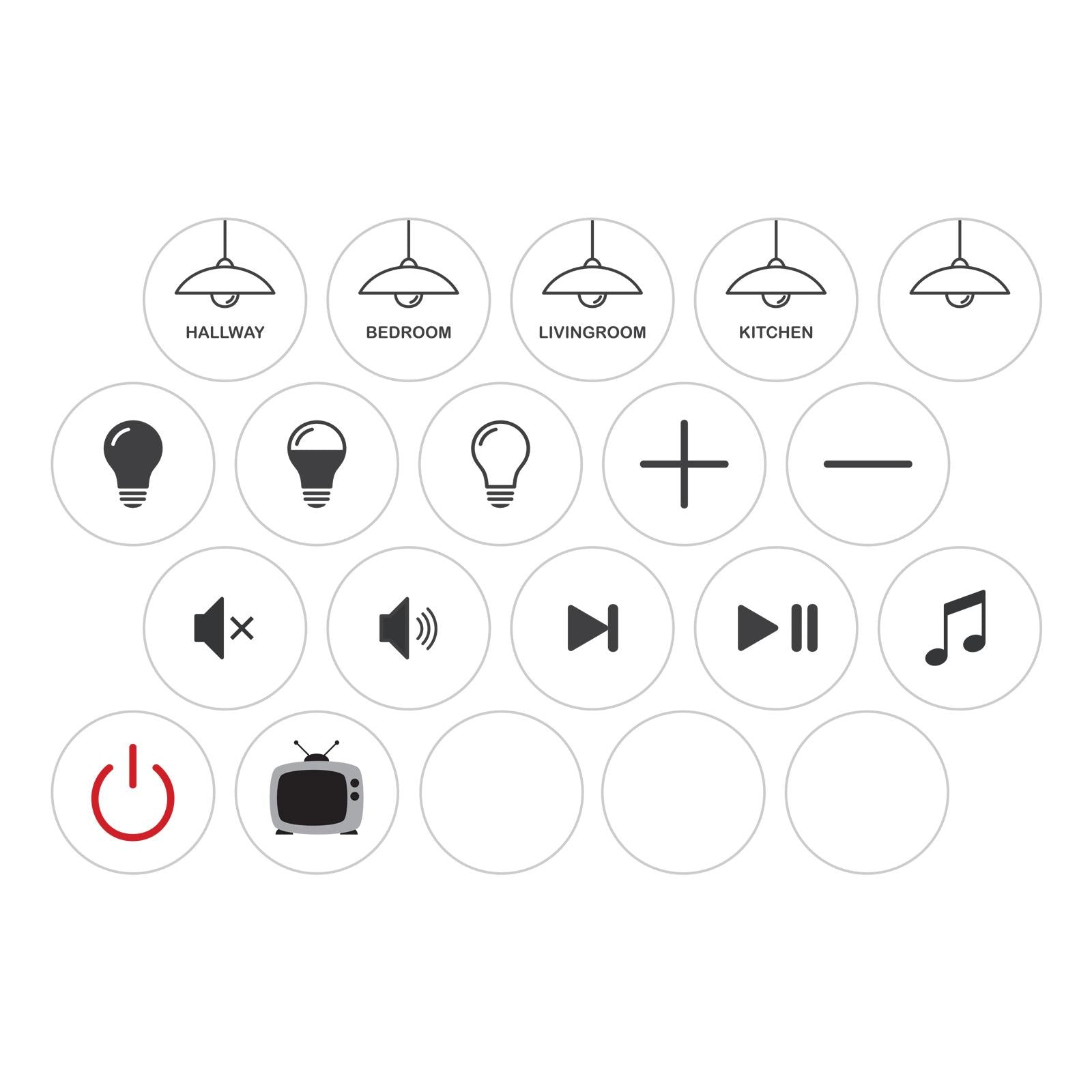 Flic 2 Smart Button Sticker Sheets