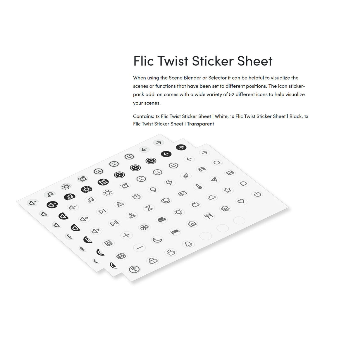 Flic Twist Sticker Sheets