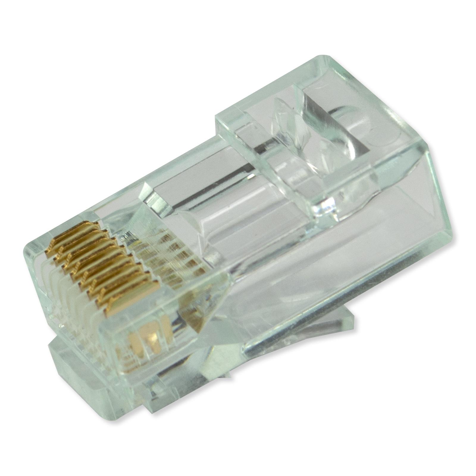Simply45 Pass Through RJ45 Modular Plug for Cat6 UTP Unshielded