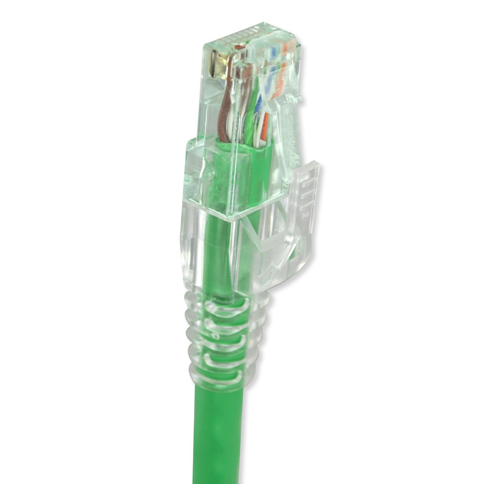 Simply45 Pass Through RJ45 Modular Plug for Cat6 UTP Unshielded