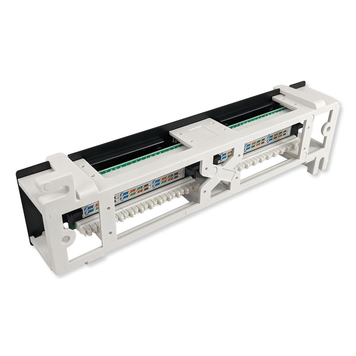 Simply45 Loaded 12-Port Wall Mount Cat5e UTP Patch Panel