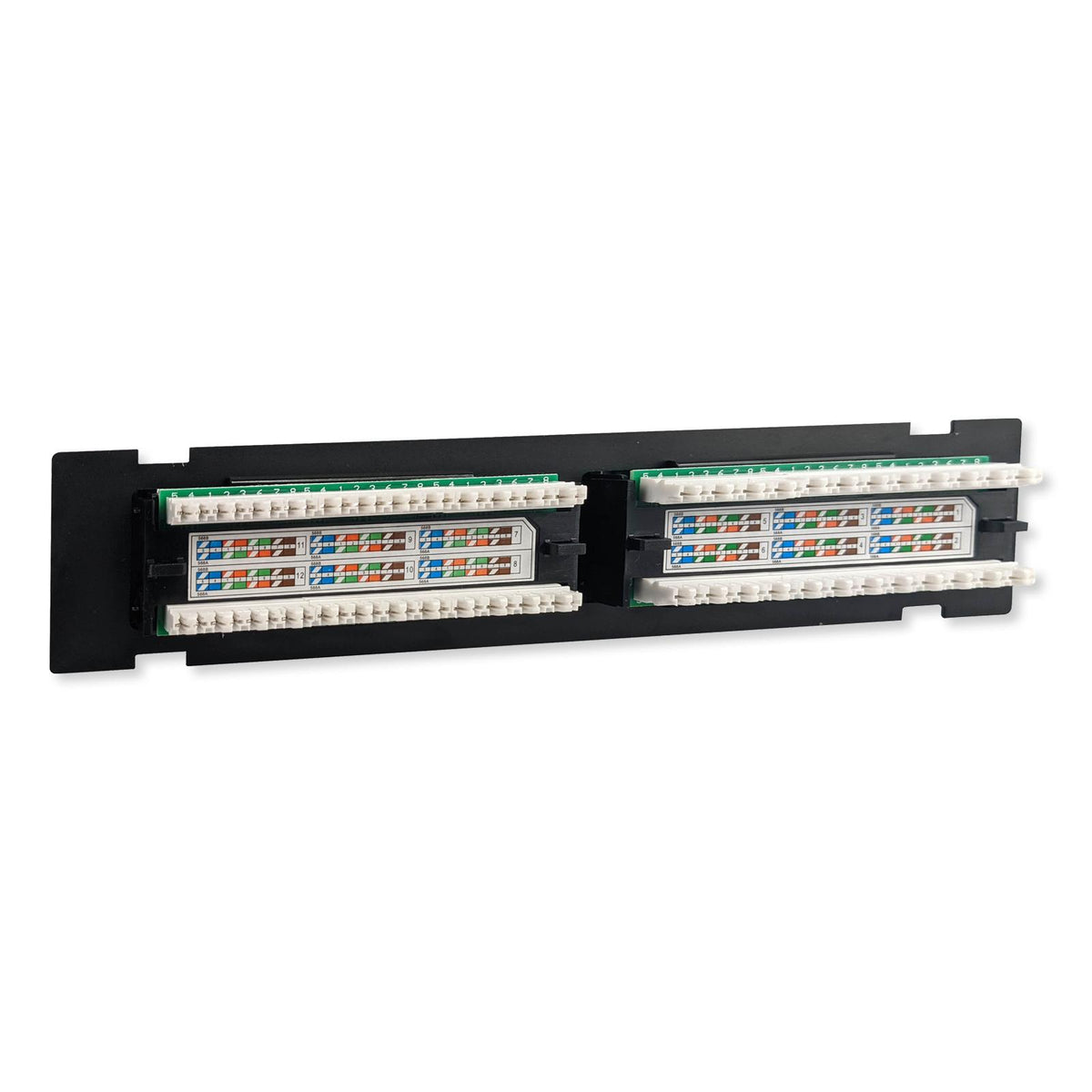 Simply45 Loaded 12-Port Wall Mount Cat5e UTP Patch Panel