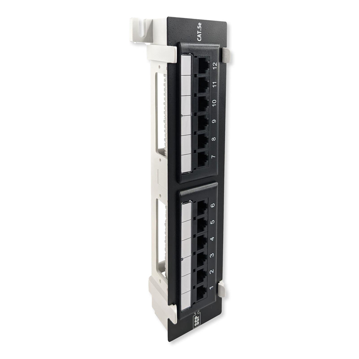 Simply45 Loaded 12 Port Wall Mount Cat5e UTP Patch Panel