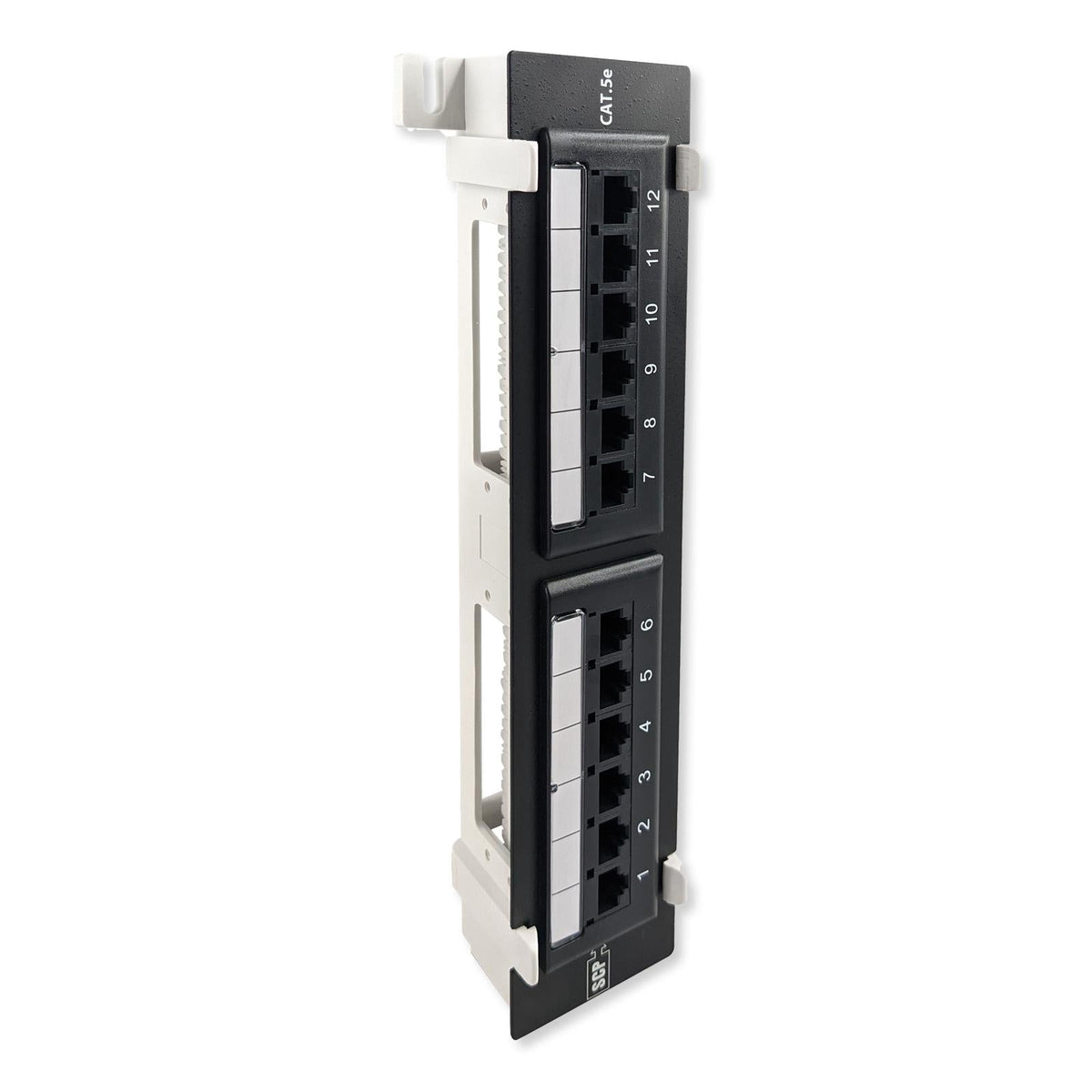Simply45 Loaded 12-Port Wall Mount Cat5e UTP Patch Panel