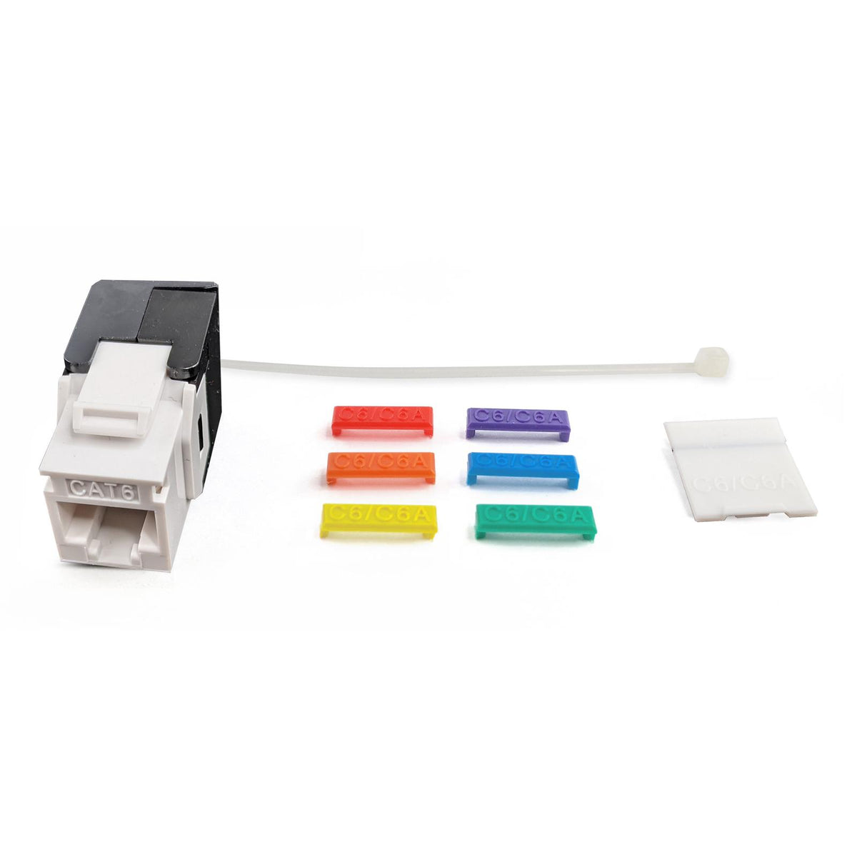Simply45 Cat6/6A UTP 180 Degree Keystone Jack 110 Style