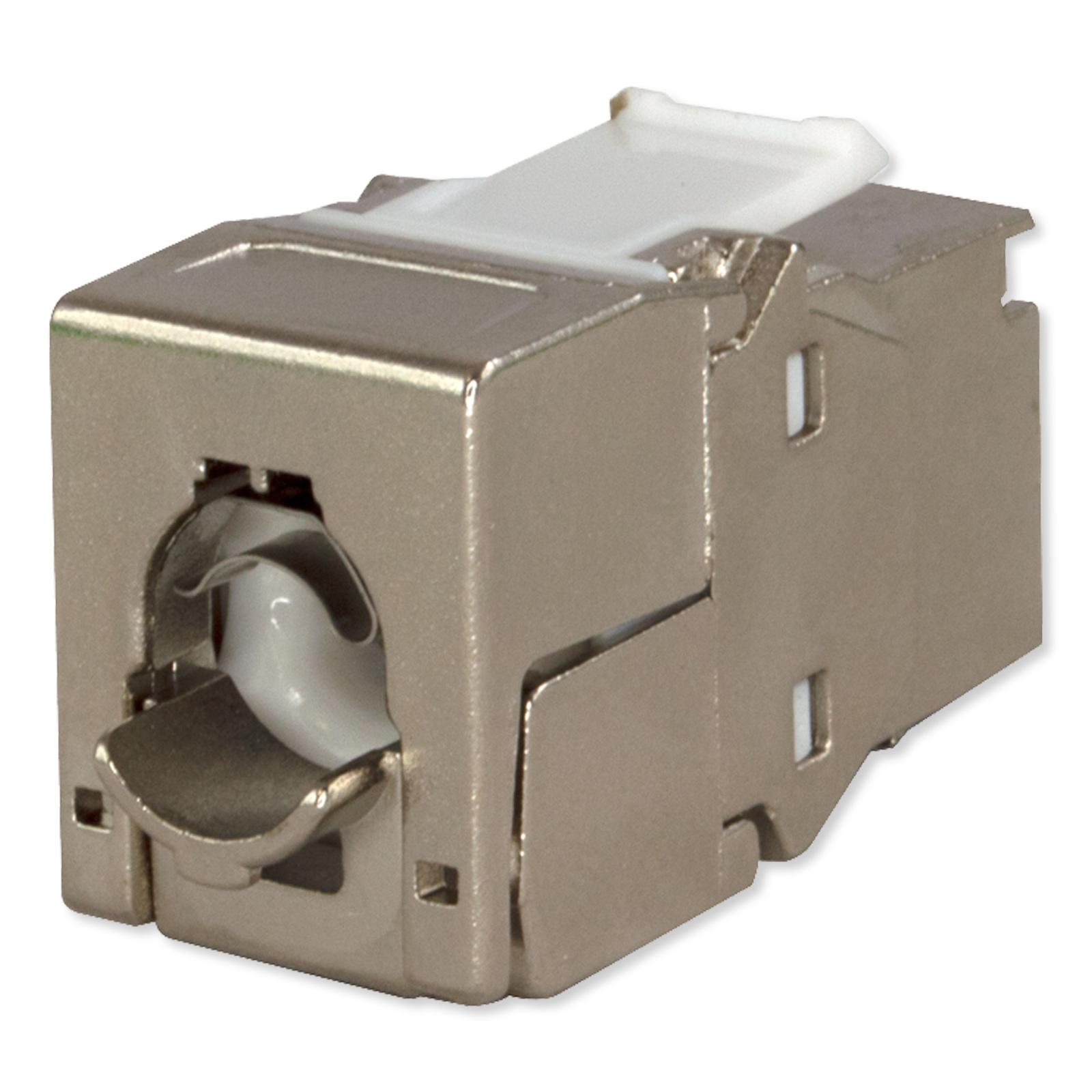 Simply45 10G Rated 180 Degree Shielded Keystone Jack