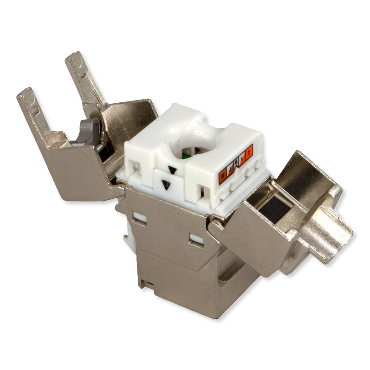 Simply45 10G Rated 180 Degree Shielded Keystone Jack