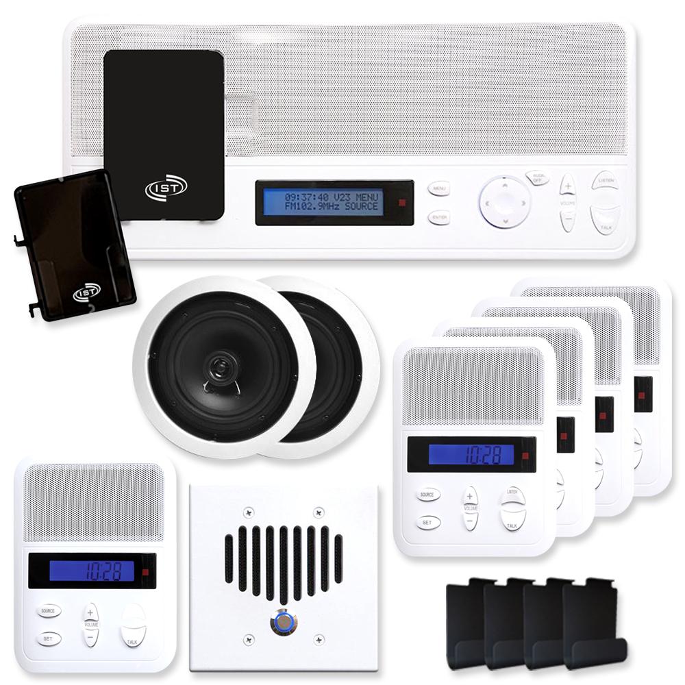 IST I2000 Music &amp; Intercom Deluxe 5-Room Kit with Speakers