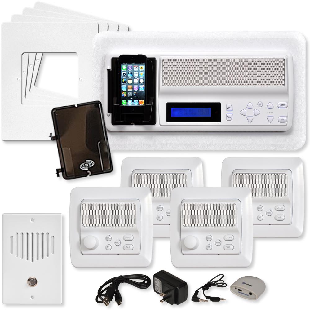 IST RETRO Music & Intercom System Package, 4 Rooms (Vertical Frames)