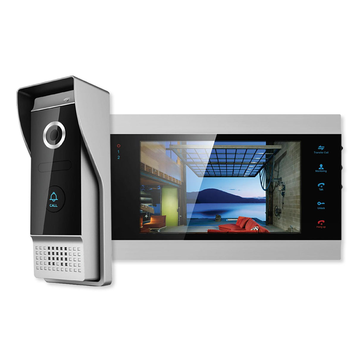 IST V500 7 In. Monitor &amp; Smartphone Video Doorbell Kit